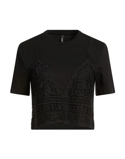 Only Woman Top Black Size L Organic Cotton