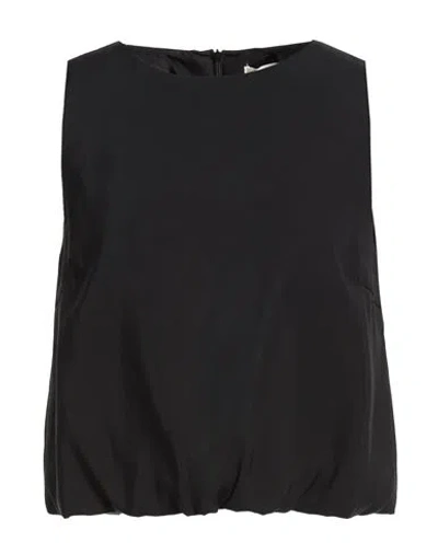 Only Woman Top Black Size L Tencel Modal, Polyester