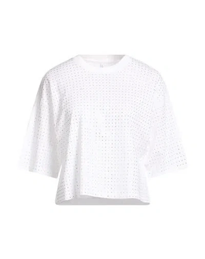 Only Woman T-shirt White Size L Organic Cotton