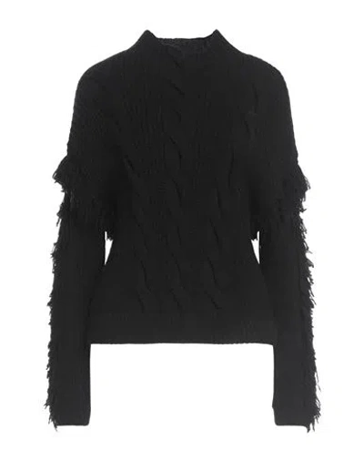 Only Woman Turtleneck Black Size L Acrylic, Polyester, Polyamide