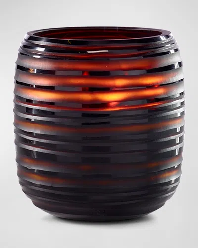 Onno Collection Medium Sphere Zanzibar Candle, 2400g In Black