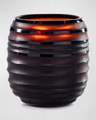 Onno Collection Small Sphere Zanzibar Candle, 1850g In Black