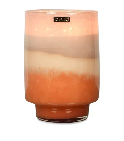Onno Extra Large Art Gigi Candle In Pink