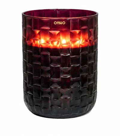 Onno Extra Large Chess Burgundy Cashmere Candle In Brown
