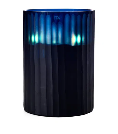 Onno Extra Large Ginger Fig Royal Candle In Blue