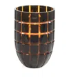 Onno Extra Large Gold Forever Crystal Candle In Black