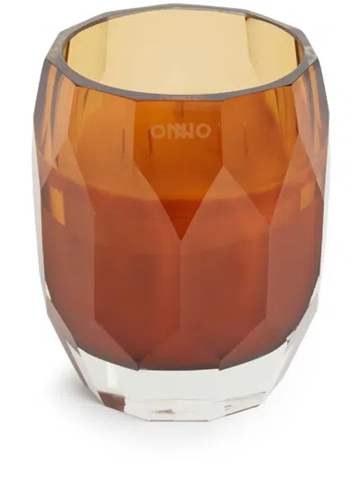 Onno Jewel Geometric Candle In Yellow