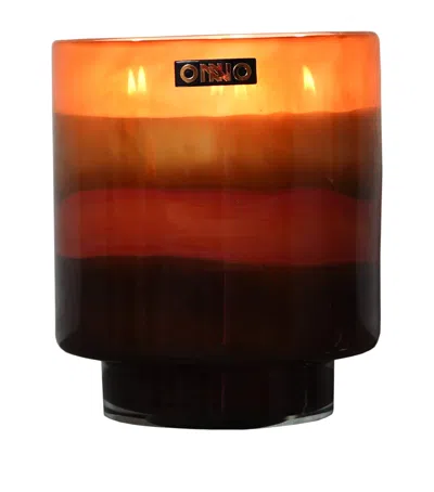 Onno Large Romy Cashmere Candle In Brown