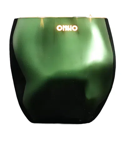 Onno Small Ginger Fig Candle In Green