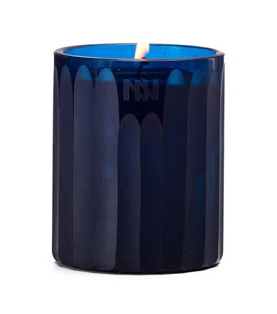 Onno Small Ginger Fig Royal Candle In Blue