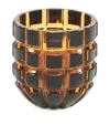 Onno Small Gold Forever Crystal Candle In Black