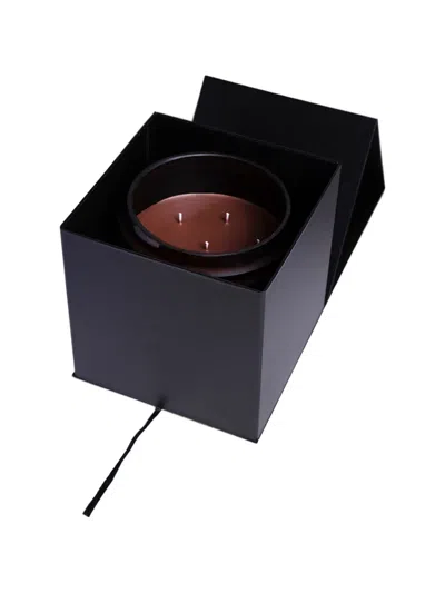 Onno Sphere Ribbed Candle In Blue