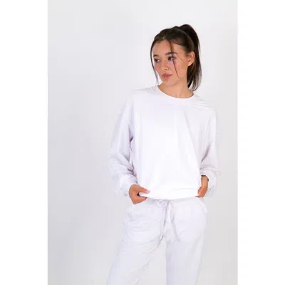 On/off Essentials The Solace Crew Neck Pullover In White
