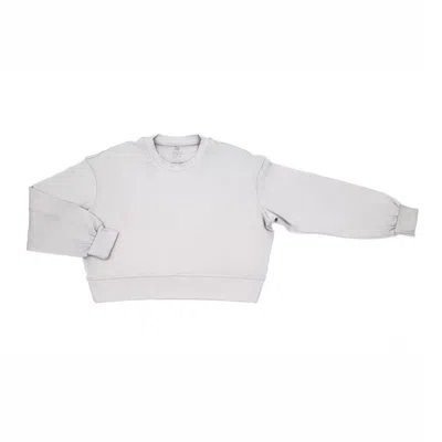 On/off Essentials Women's The Solace Crew Neck Pullover - Grey In Gray