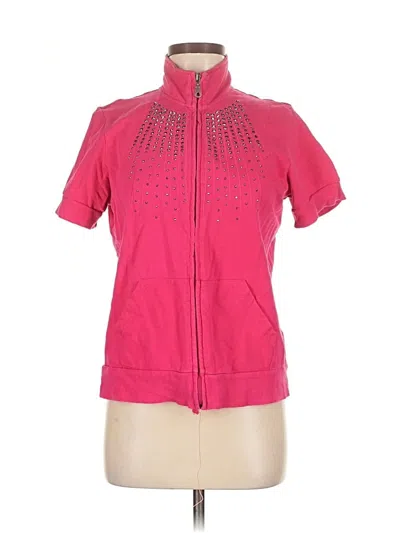 Pre-owned Onque Casuals Cardigan Sweater In Pink