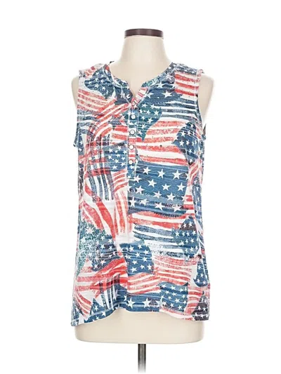 Pre-owned Onque Casuals Sleeveless Blouse In Blue