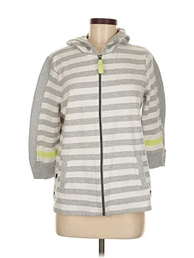 Pre-owned Onque Casuals Zip Up Hoodie In Gray