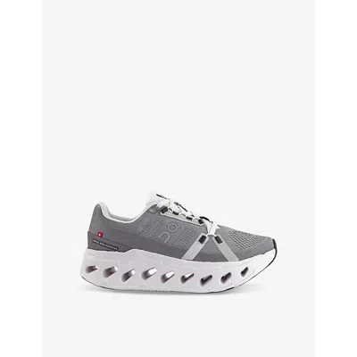 On-running Mens Cloudeclipse Mesh Low-top Trainers Alloy White