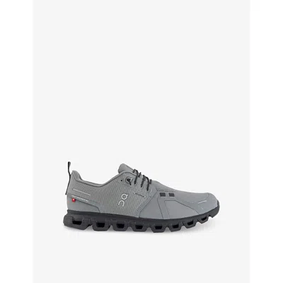 On-running Mens Cloud 6 Waterproof Woven Trainers Alloy Wolf