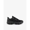 On-running Mens Black Black Cloudrock Low Wp Woven Low-top Trainers In Black Black