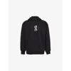 On-running Mens Black Club Brand-print Cotton-blend Hoody In Black