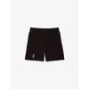 On-running Mens Train Brand-print Stretch-woven Shorts Black In Black