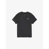 On-running Mens Train-t Brand-print Stretch-woven T-shirt Black In Black