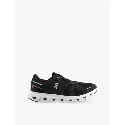 On-running Mens  Cloud 6 Mesh Low-top Trainers In Black White