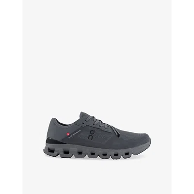 On-running Mens  Cloud X 4 Ad Cushioned-sole Mesh Low-top Trainers In Stone Black