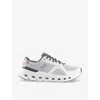 On-running Mens Frost White Cloudrunner 2 Logo-embossed Mesh Low-top Trainers In Frost White