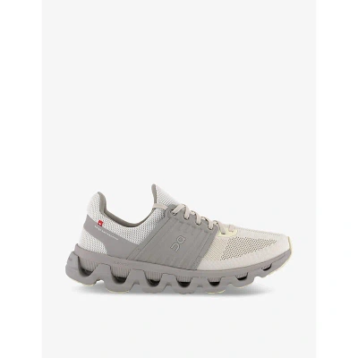 On-running Mens Ice Glacier Cloudswift 3 Ad Mesh And Shell Low-top Trainers In Ice Glacier