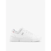 ON-RUNNING ON-RUNNING MEN'S WHITE UNDYED THE ROGER ADVANTAGE FAUX-LEATHER LOW-TOP TRAINERS