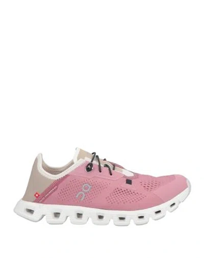 On-running Woman Sneakers Antique Rose Size 6.5 Textile Fibers In Pink