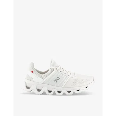 On-running Womens Undyed White Cloudswift 3 Ad Mesh And Shell Low-top Trainers