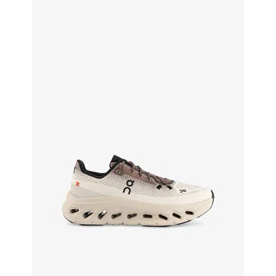 On-running Womens  Cloudtilt Cushioned-sole Woven Low-top Trainers In Clove Sand F