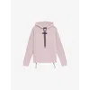 On-running Womens Drawstring-guard Kangaroo-pocket Stretch-woven Hoody Fade In Fade