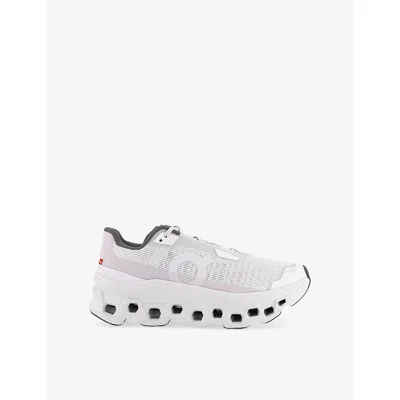On-running Womens Cloudmonster Void Mesh Low-top Trainers Ivory Wolf F