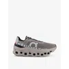 On-running Womens Cinder Fog F Cloudmonster Chunky-sole Mesh Low-top Trainers In Cinder Fog F