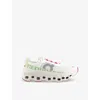 On-running Womens  Cloudmonster Chunky-sole Mesh Low-top Trainers In White Lima F