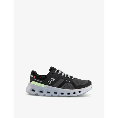 On-running Womens Cloudrunner 2 Cushioned-sole Mesh Low-top Trainers Shadown Lima F