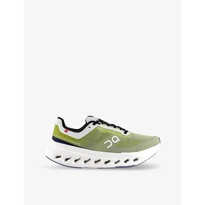 On-running Womens Cloudsurfer Next Reflective-panel Mesh Low-top Trainers Kiwi Ivory F