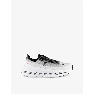 On-running Womens  Cloudtilt Low-top Woven Trainers In Black Ivory F
