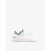 On Womens White Rosehip F The Roger Advantage Low-top Leather Trainers In White Rosehip F