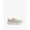 On-running Womens  Cloud 6 Mesh Low-top Trainers In Pearl White F