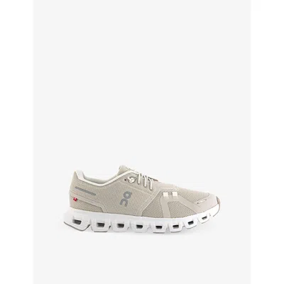 On-running Womens  Cloud 6 Mesh Low-top Trainers In Pearl White F