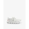 On-running Womens Undyed White White F Cloud 5 Mesh Low-top Trainers In White White F