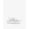On-running Womens  Cloud X 4 Ad Cushioned-sole Mesh Low-top Trainers In White Wolf F