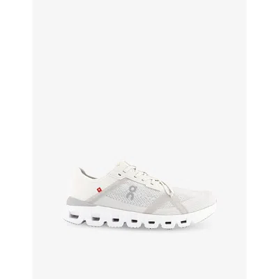 On-running Womens  Cloud X 4 Ad Cushioned-sole Mesh Low-top Trainers In White Wolf F