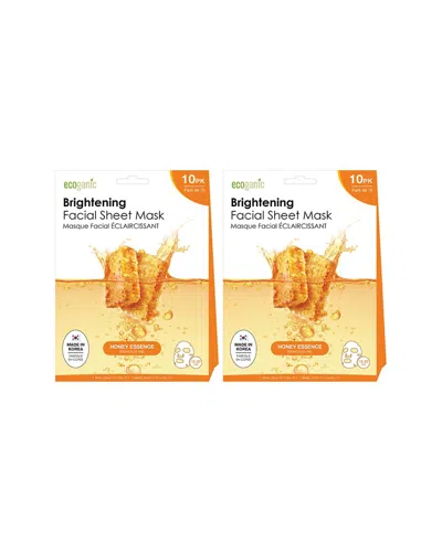 ONSOI ONSOI UNISEX 0.74OZ SUPER DEWY FACIAL SHEET MASK CARROT 2 X 10 PACK