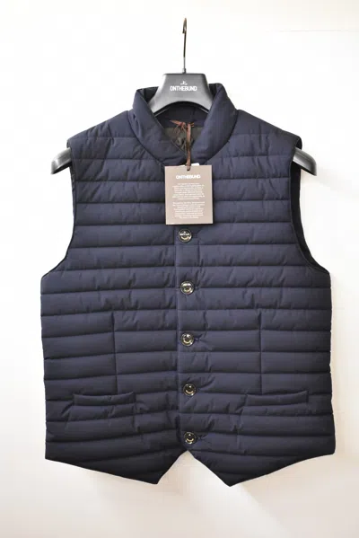 Onthebund Micro-padded Gilet For Men In Blue